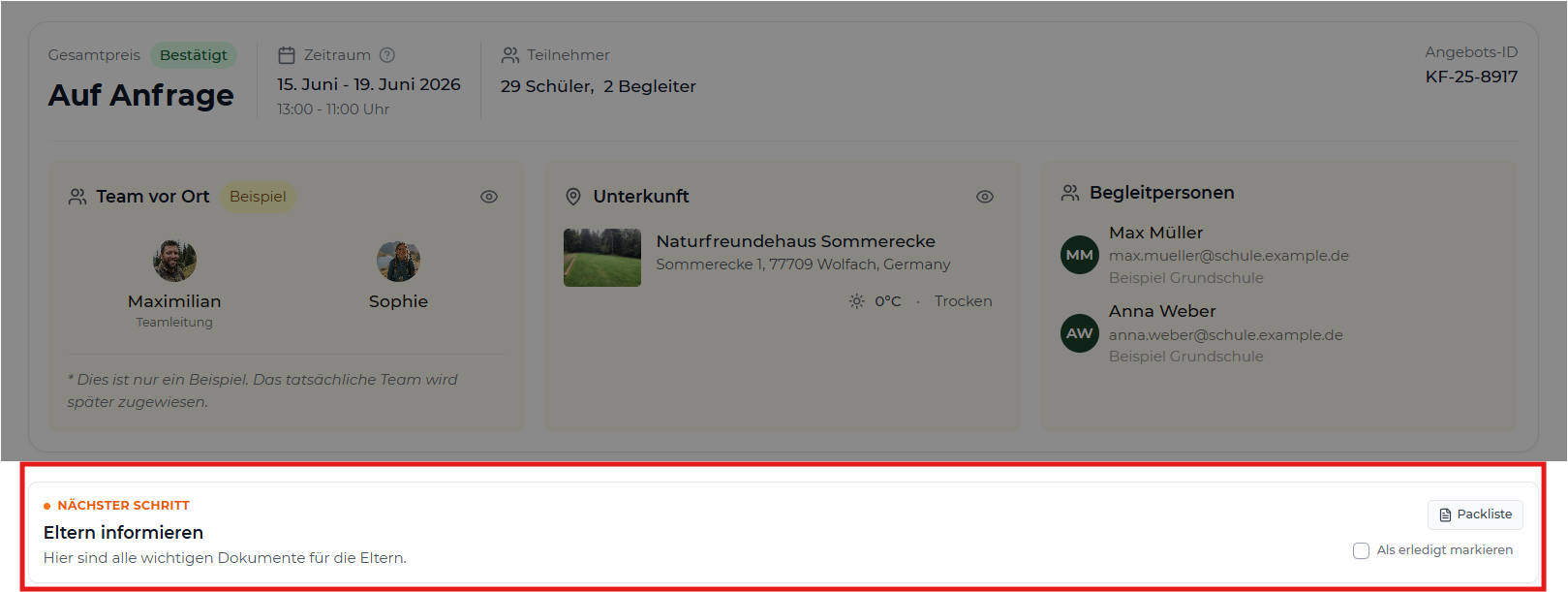 Dashboard Dokumente
